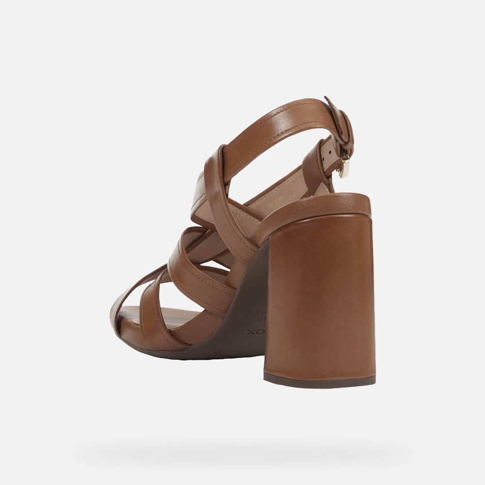 Sandales Geox Genziana - Marron - Femme 650918-WCD